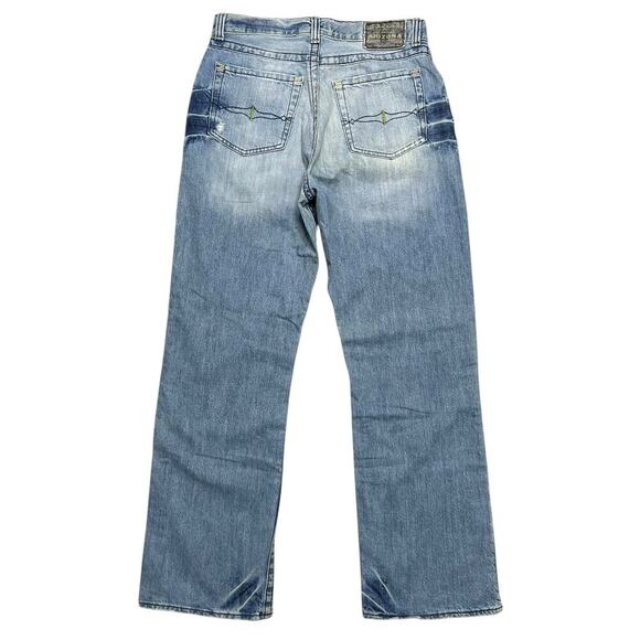 Vintage Y2K Arizona Men’s Light Wash Straight Leg Bootcut Denim Jeans - 34X32 - Picture 4 of 8